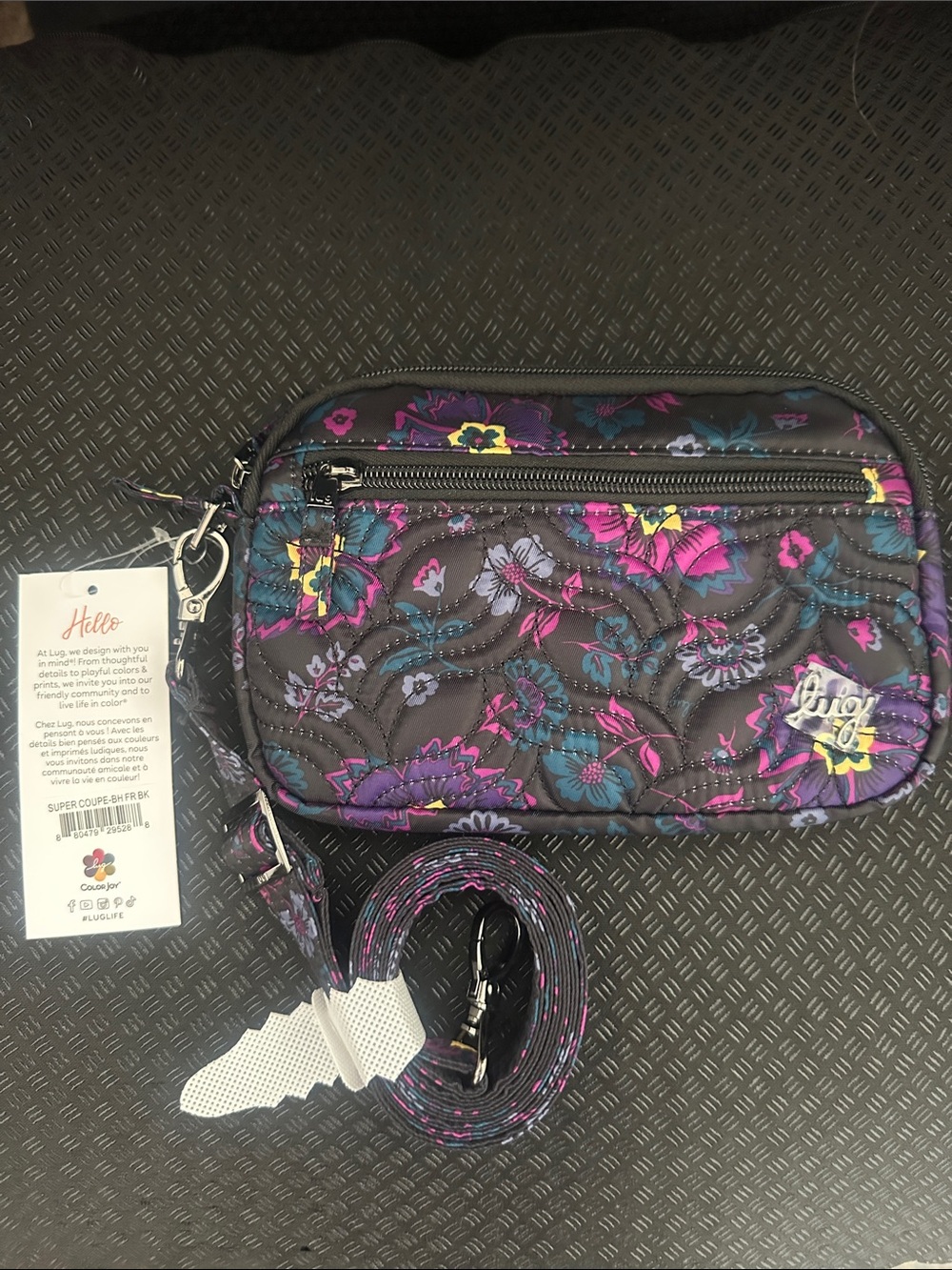 Lug Super Coupe in Boho Floral Black NWT
